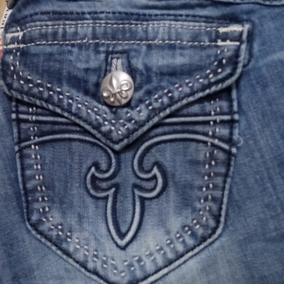 Rock Revival NWT Women's 26 Wide Leg Elizabeth Flap Pockets - Picture 6 of 13